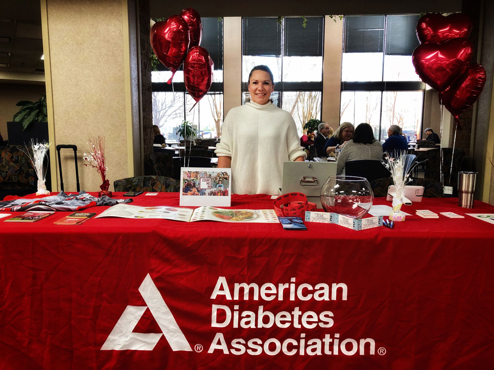 American Diabetes Association table at an event